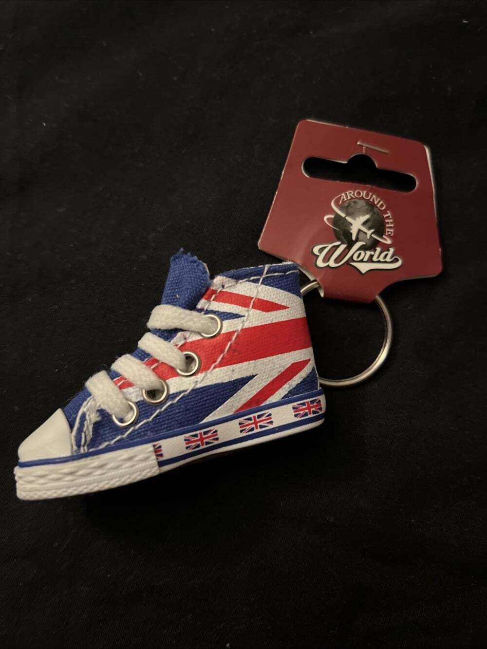Vintage Keychain Basketball England UK AROUND THE WORLD DUFRY Switzerland